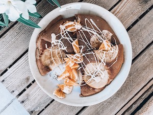 schokoladiger Pfannkuchen